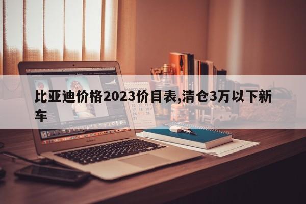 比亞迪價格2023價目表,清倉3萬以下新車